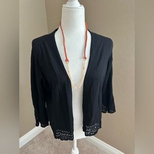 ♥️ NWT SIGNATURE BY ROBBIE BEE OPEN CARDIGAN